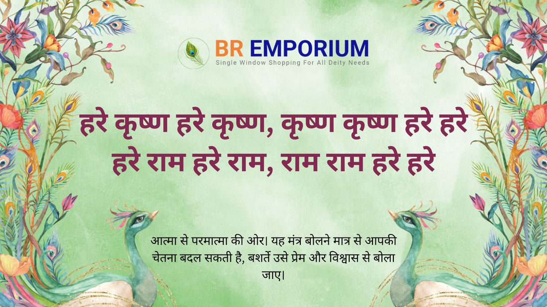 हरे कृष्ण महा मंत्र साधना करते साधु, BR Emporium