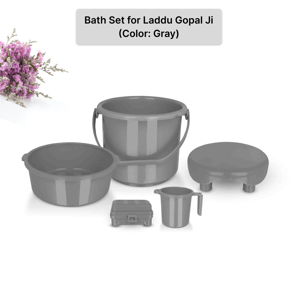 Special Premium Plastic Bath Set for Laddu Gopal Ji | BR Emporium | Kanha Ji Bath Accessories