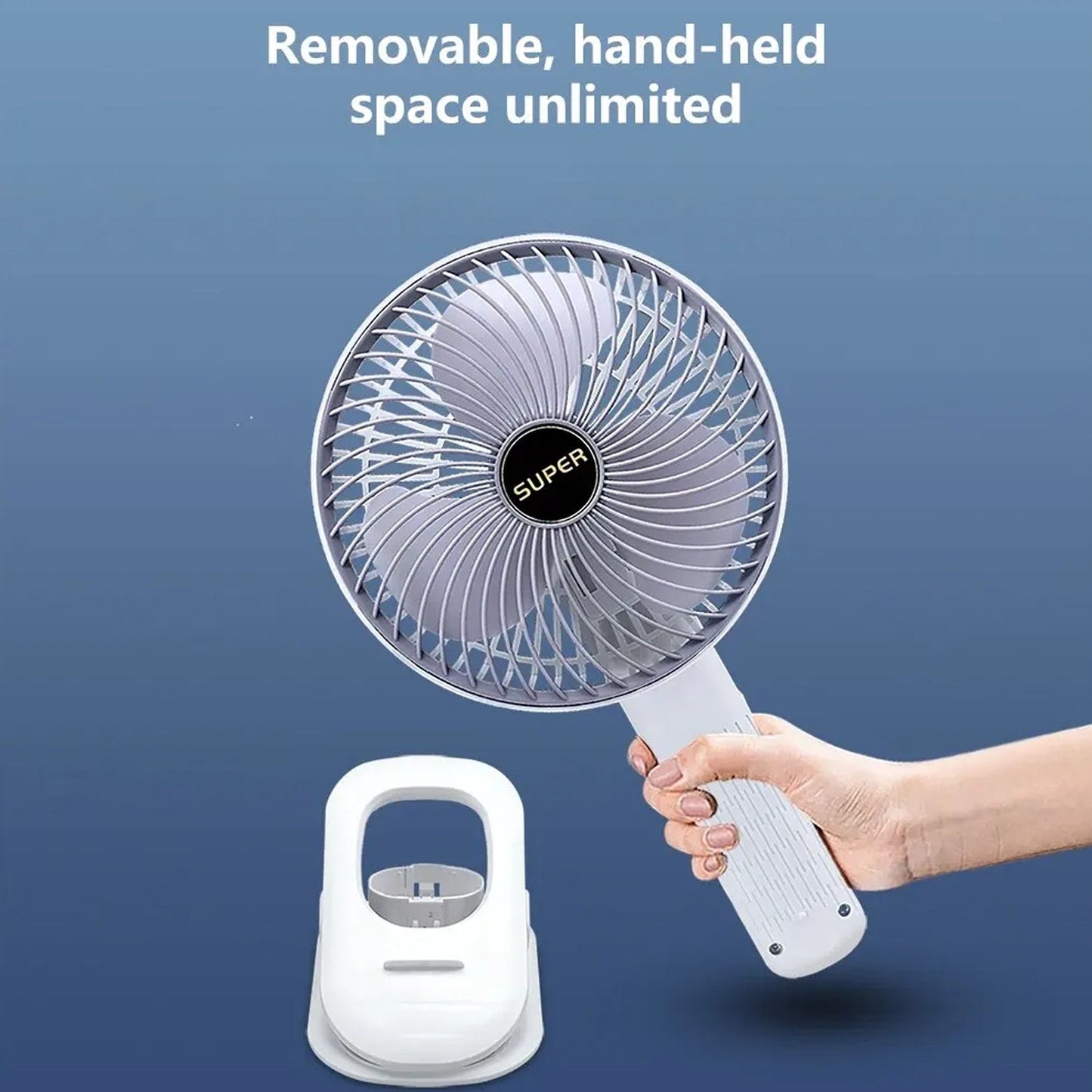 portable clip fan, BR Emporium, mini fan for office, clip fan wall mount, high speed USB fan