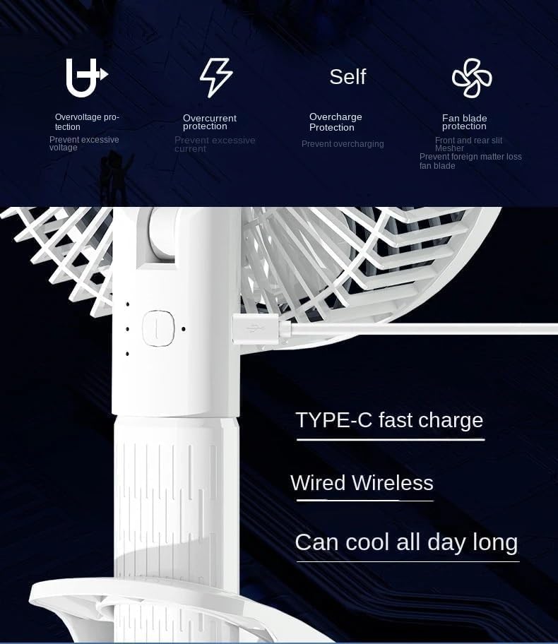 portable clip fan, BR Emporium, mini fan for office, clip fan wall mount, high speed USB fan