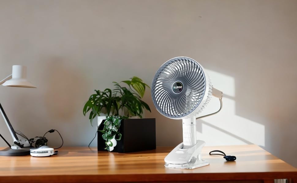 portable clip fan, BR Emporium, mini fan for office, clip fan wall mount, high speed USB fan