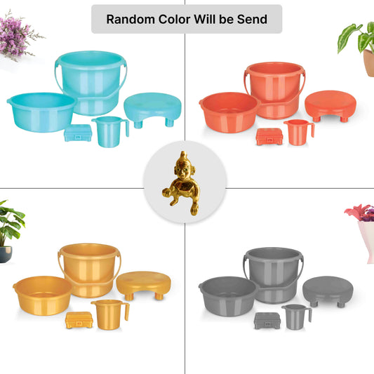 Special Premium Plastic Bath Set for Laddu Gopal Ji | BR Emporium | Kanha Ji Bath Accessories