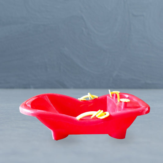 Big Red Bath Tub for Laddu Gopal Ji | BR Emporium | Little Krishna Puja Items