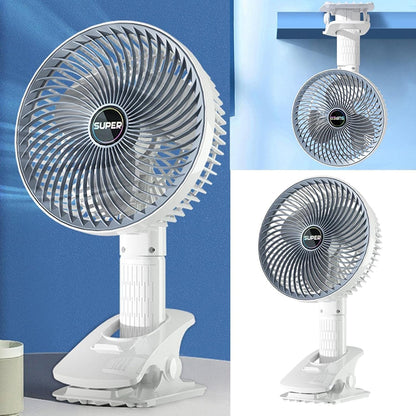 portable clip fan, BR Emporium, mini fan for office, clip fan wall mount, high speed USB fan