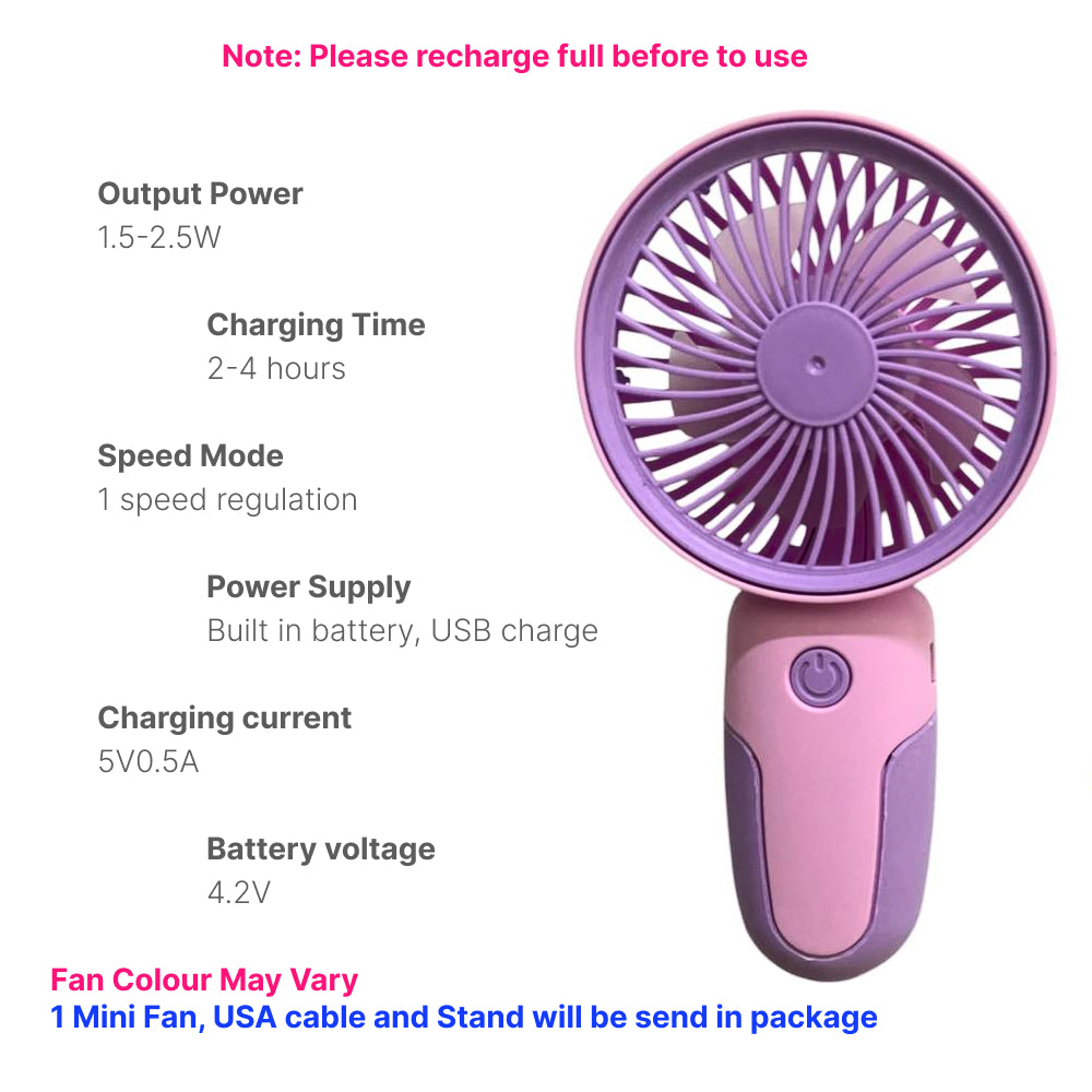 Portable Mini Fan with Mobile Holder – BR Emporium