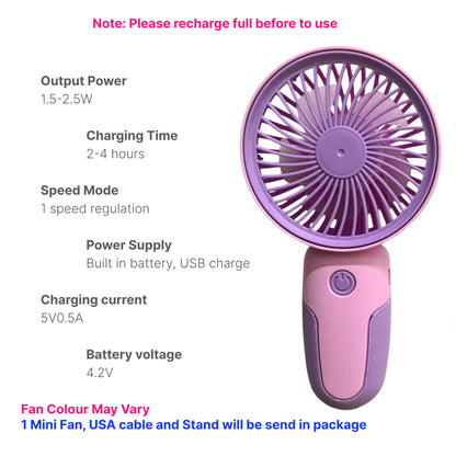 Portable Mini Fan with Mobile Holder – BR Emporium