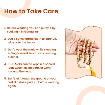 Natural Tulsi Mala with 108 Beads – BR Emporium – Certified Tulsi Japa Mala